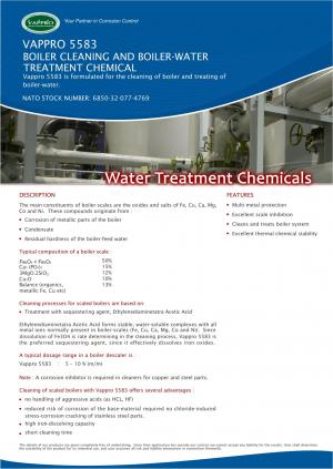 VAPPRO 5583 Boiler Cleaning and Boiler-Water Treatment Chemical